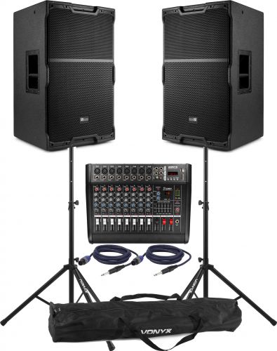 Komplet PA Lydanlæg - Perfekt til sang, band og musik / 1400 Watt
