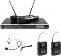 Assortment, Omnitronic Set UHF-301 Receiver + Headset + 2x Transmitter 823-832/863-865 MHz
