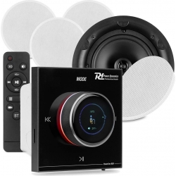 Powerline B100BSet In-Wall Audio Amplifier with 4 Ceiling Speakers TILBUD NU
