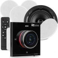 Powerline B100BSet In-Wall Audio Amplifier with 4 Ceiling Speakers