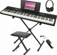Digital Piano RhapsodyDP88 med bænk, pedal, hovedtelefon og stativ - Komplet pakketilbud!