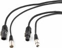 Diverse, CX07-0.50 Combi Cable Powerconnector TR - XLR M / Powerconnector TR - XLR F 0.50m