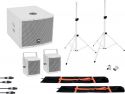 Sortiment, Omnitronic Set MOLLY 2.1 Active System Sub + 2x Top + Accessories, white