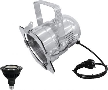 Eurolite Set PAR-38 Spot sil + PAR-38 230V COB 18W E-27 LED 1800-3000k dim2warm