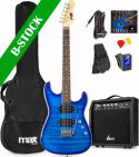 Musikkinstrumenter, GigKit Electric Guitar Pack Quilted Style Dark Blue "B-STOCK"