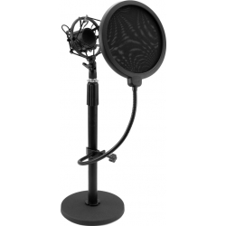 Omnitronic MSP-1 Microphone Stand with Shockmount and Pop Filter TILBUD NU