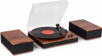 Tupelo Record Player Set BT with 2 Speakers Wood