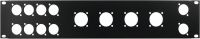 Omnitronic Front Panel Z-19 8x D-Type/4xNL8/T 2U
