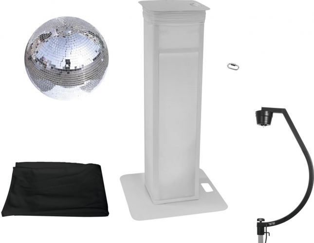 Eurolite Set Mirror ball 50cm with stage stand variable + Cover black