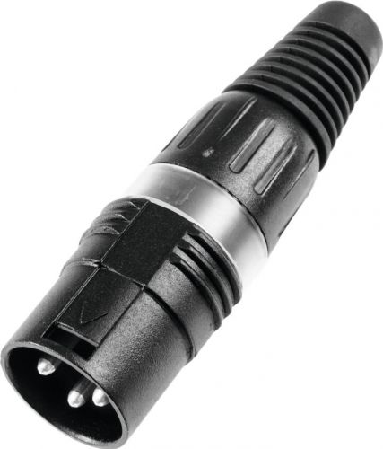 HICON XLR plug 3-pin HI-X3CM-BLK