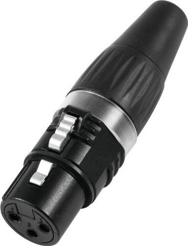 HICON XLR plug 3-pin HI-X3CF-BLK