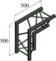 Alutruss TRILOCK S-PAC 25 2-way Corner 90°\\/ black