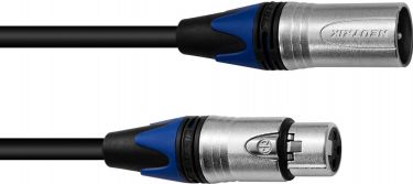 PSSO XLR Cable COL 3-pin 5m bk Neutrik