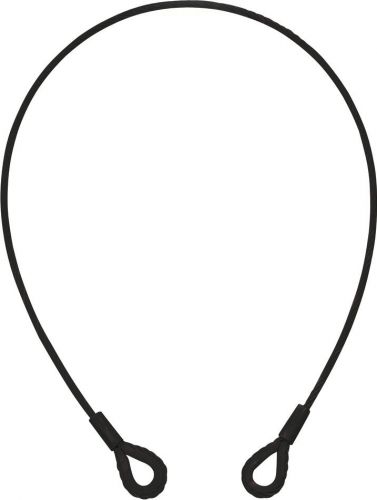 Eurolite Steel Rope 1000x6mm black with Thimbles