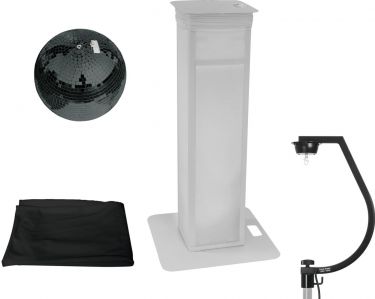 Eurolite Set Mirror ball 30cm black with stage stand variable + Cover black