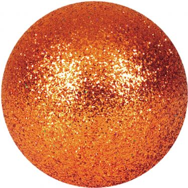 Europalms Deco Ball 3,5cm, copper, glitter 48x