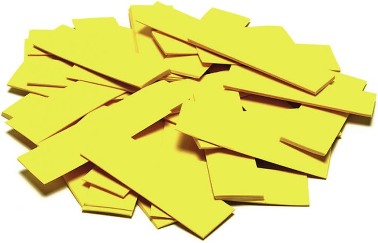 TCM FX Slowfall Confetti rectangular 55x18mm, yellow, 1kg
