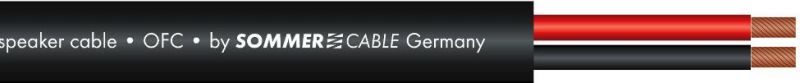 SOMMER CABLE Speaker cable 2x2.5 100m bk FRNC