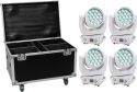 Eurolite Set 4x LED TMH-X4 white + Case with wheels