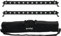 Eurolite Set 2x LED BAR-12 QCL RGBW + Soft Bag