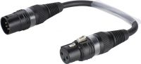 SOMMER CABLE Adapter Cable 3-pin XLR(F)/5-pin XLR(M)0.15m