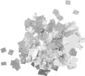 TCM FX Metallic Confetti Raindrops 6x6mm, silver, 1kg TCM FX Metallic Confetti Raindrops 6x6mm, silver, 1kg