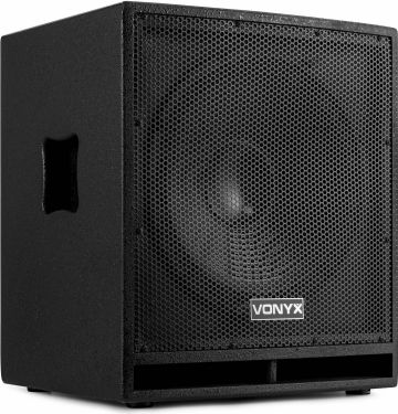 VONYX SWP15 aktiv subwoofer 15" / 800W - ekstra kraftig bas og meget robust design