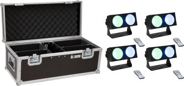 Eurolite Set 4x LED CBB-2 COB RGB Bar + Case