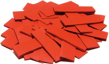TCM FX Slowfall Confetti rectangular 55x18mm, red, 1kg