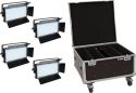 Diverse, Eurolite Set 4x LED PLL-480 QCL Panel + Case