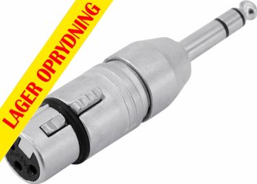 NEUTRIK Adapter XLR(F)/Jack(M) stereo NA3FP