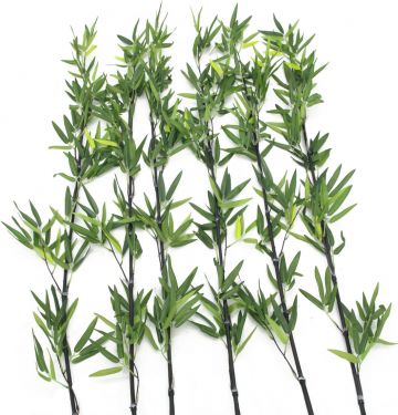 Europalms Bamboo tube with leaves, artificial, 180cm, sixpack