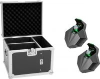 Eurolite Set 2x LED CAT-80 Beam Effect + Flightcase