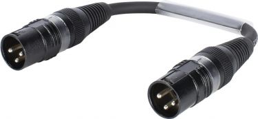 SOMMER CABLE Adapter Cable XLR(M)/XLR(M) 0.15m bk