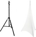 Eurolite Set STV-40S-WOT Steel Stand + Tripod Cover white