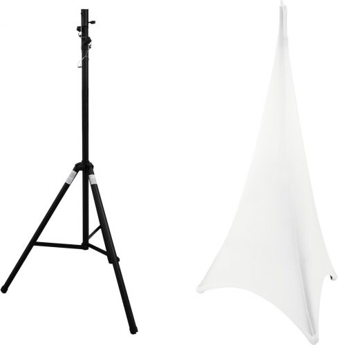 Eurolite Set STV-40S-WOT Steel Stand + Tripod Cover white