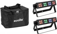 Eurolite Set 2x LED Silent Bar 16x4W RGB/WW + Soft Bag