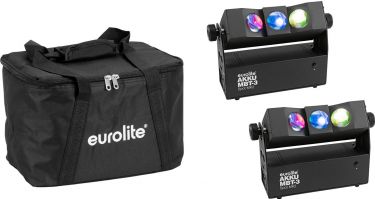 Eurolite Set 2x AKKU MBT-3 Spot MK2 + Soft Bag