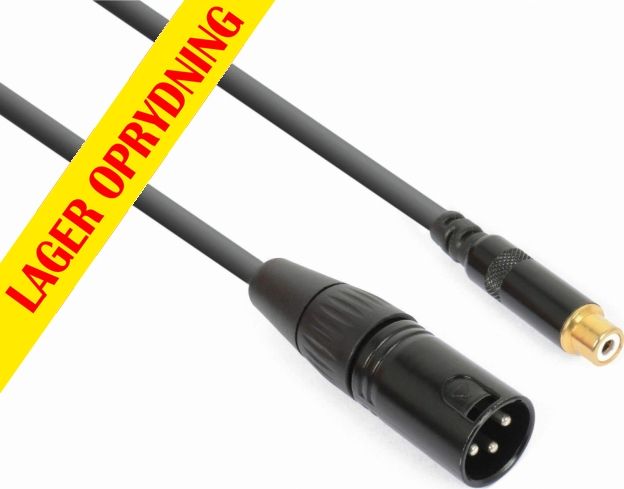 CX134 Kabelkonverter XLR Han - RCA Hun