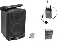 Omnitronic Set WAMS-65BT + Bodypack transmitter incl. headset + Battery