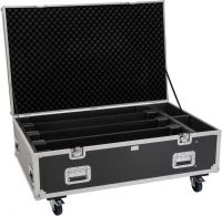 Roadinger Flightcase PRO 4x LED BAR-8 SWING with wheels