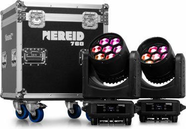 Nereid760 Outdoor LED Bee Eye Moving Head with Zoom 2pcs in Flightcase
