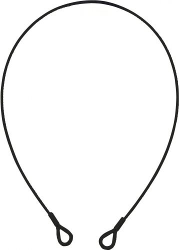 Eurolite Steel Rope 1000x4mm black with Thimbles