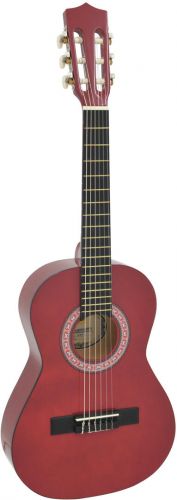 Dimavery AC-303 Classical Guitar 1/2, red