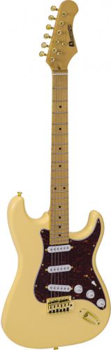 Dimavery ST-203 E-Guitar, vintage white