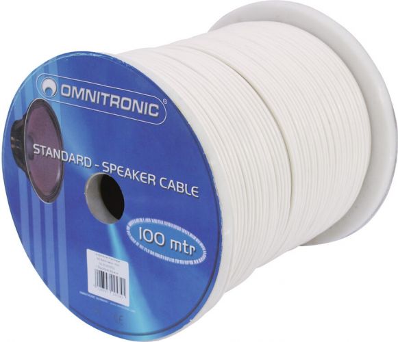 Omnitronic Speaker Cable 2x1.5 100m wh