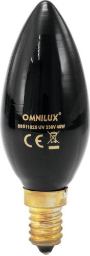 Omnilux C35 230V/40W E-14 UV Candle Bulb