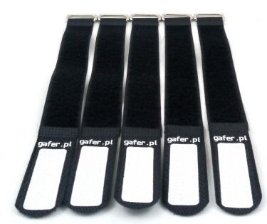 GAFER.PL Tie Straps 25x260mm 5 Pieces Black