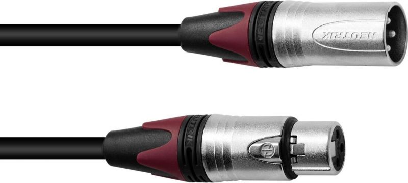 PSSO XLR Cable COL 3-pin 7.5m bk Neutrik