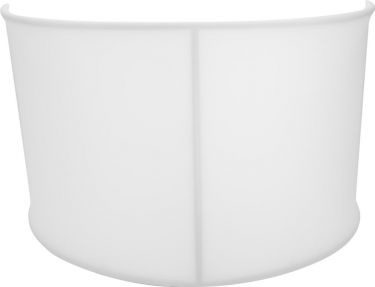 Omnitronic Mobile DJ Screen Curved incl. Cover wh